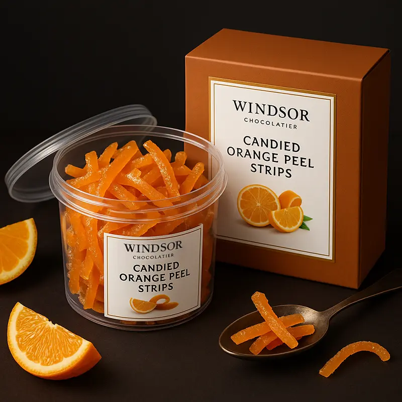 candied orange peel strips