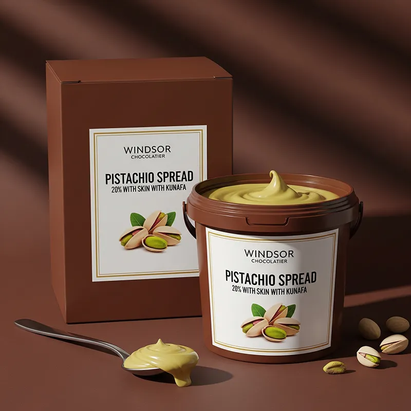 pistachio spread 20% with skin with kunafa