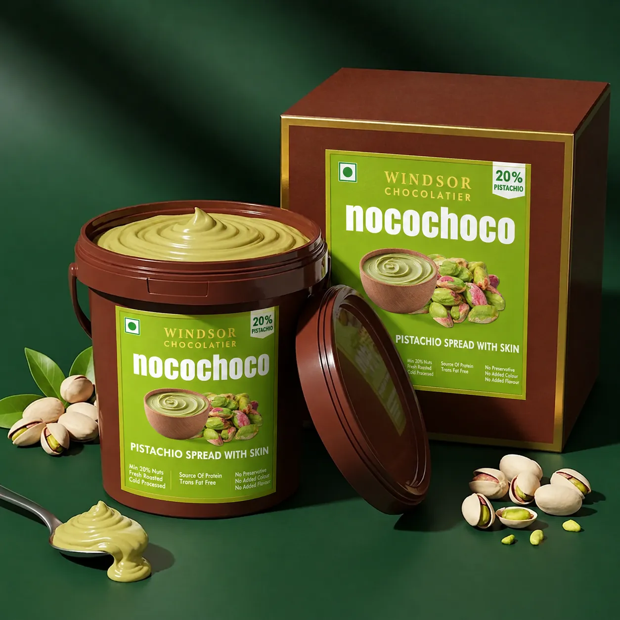 Pistachio Spread 20% with Skin