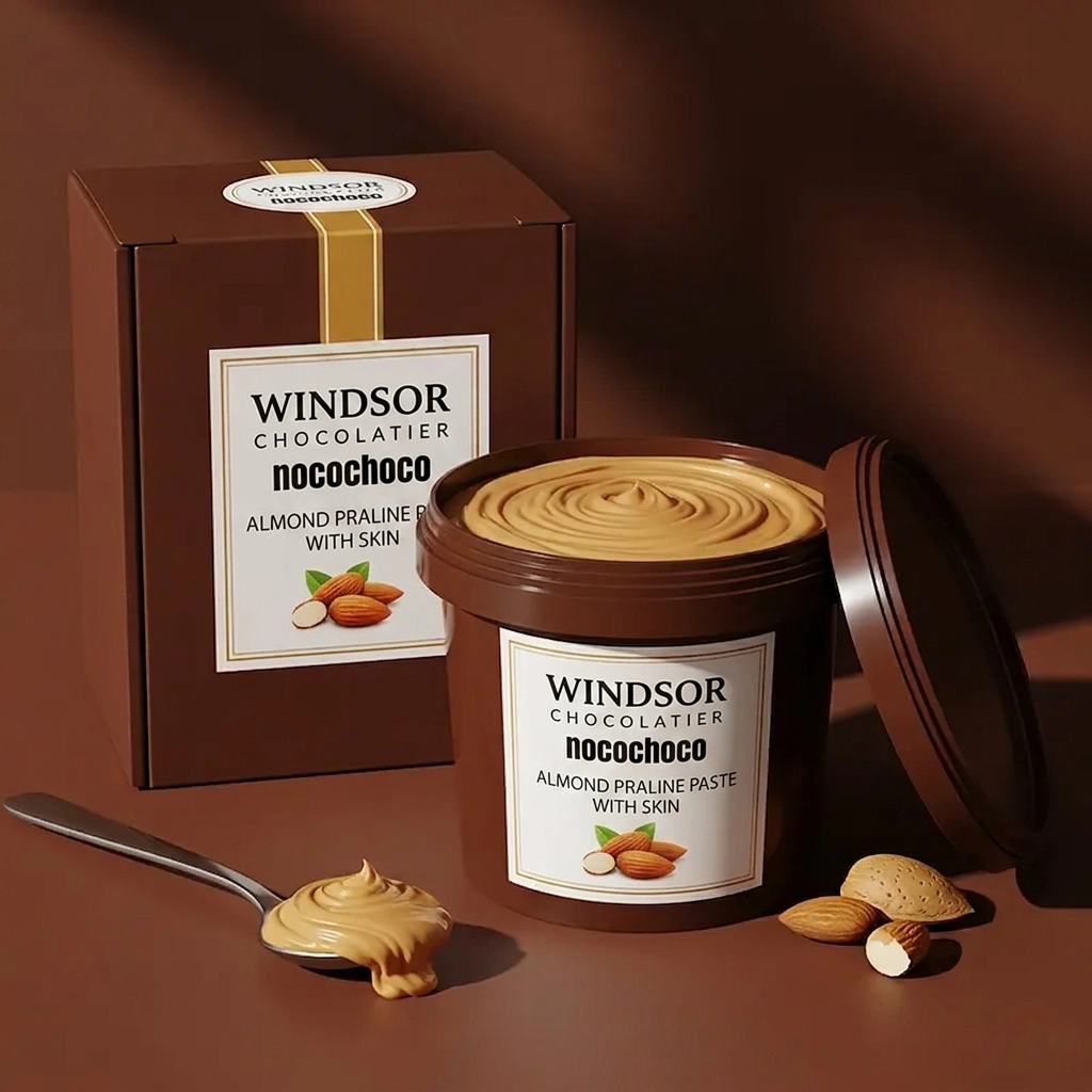 almond praline paste 60/40 with skin