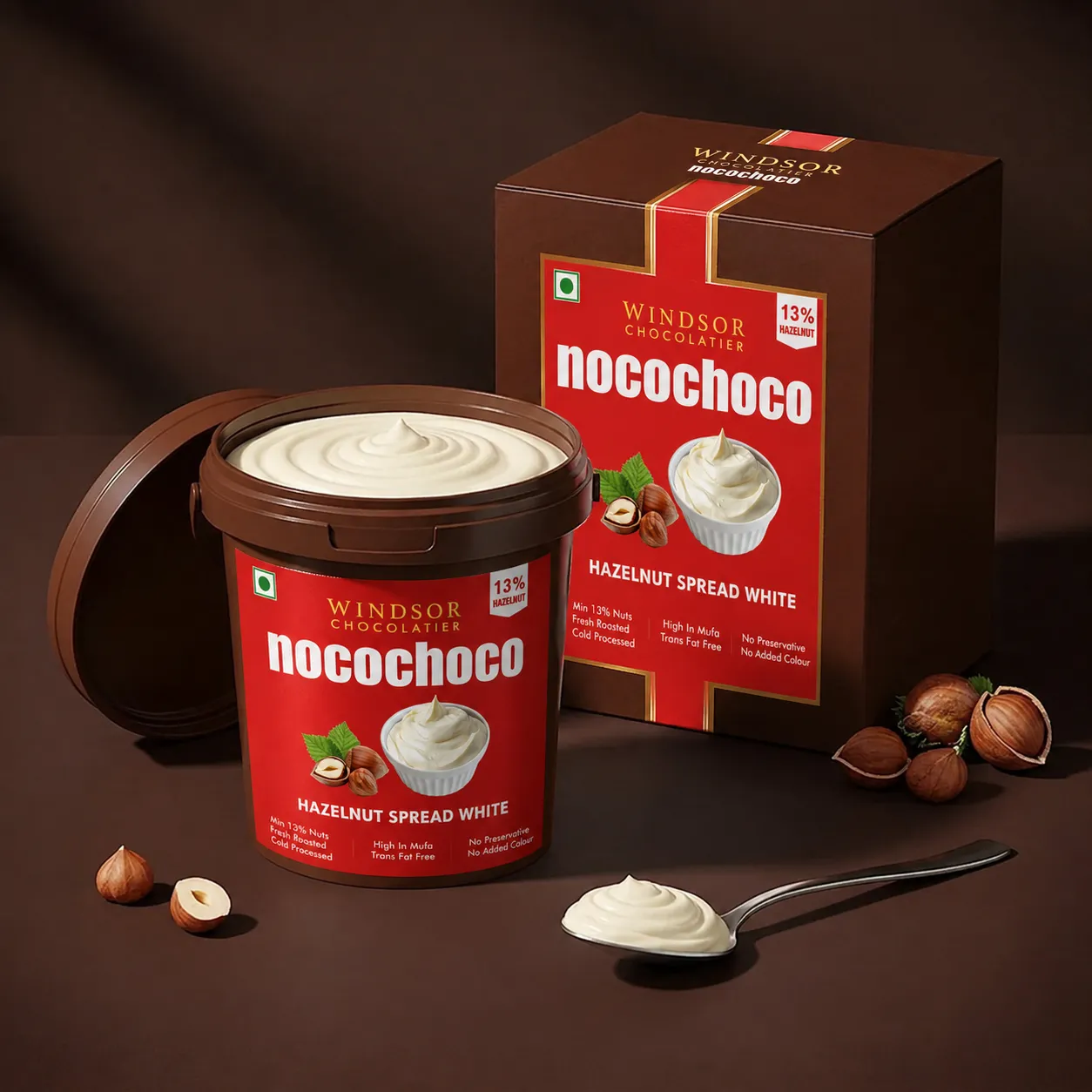 hazelnut white spread 13%