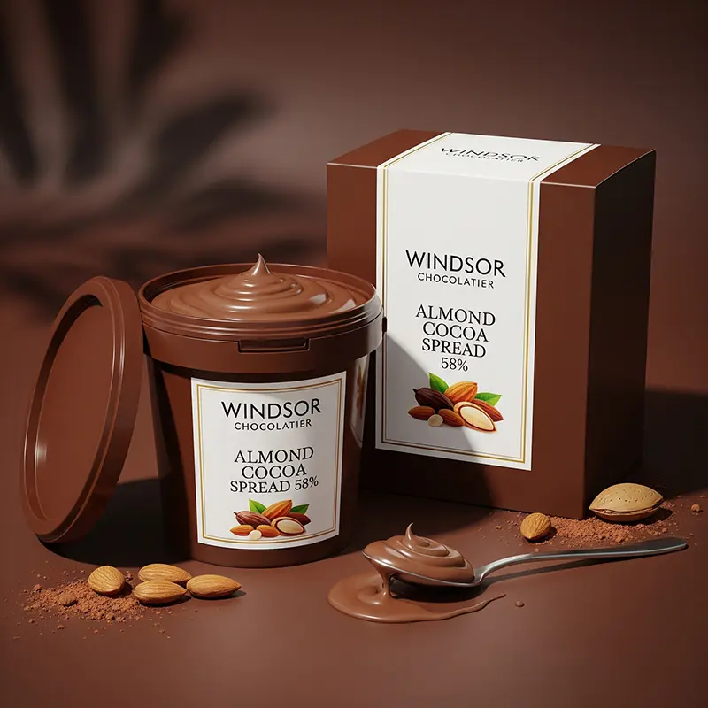 almond cocoa spread 58%