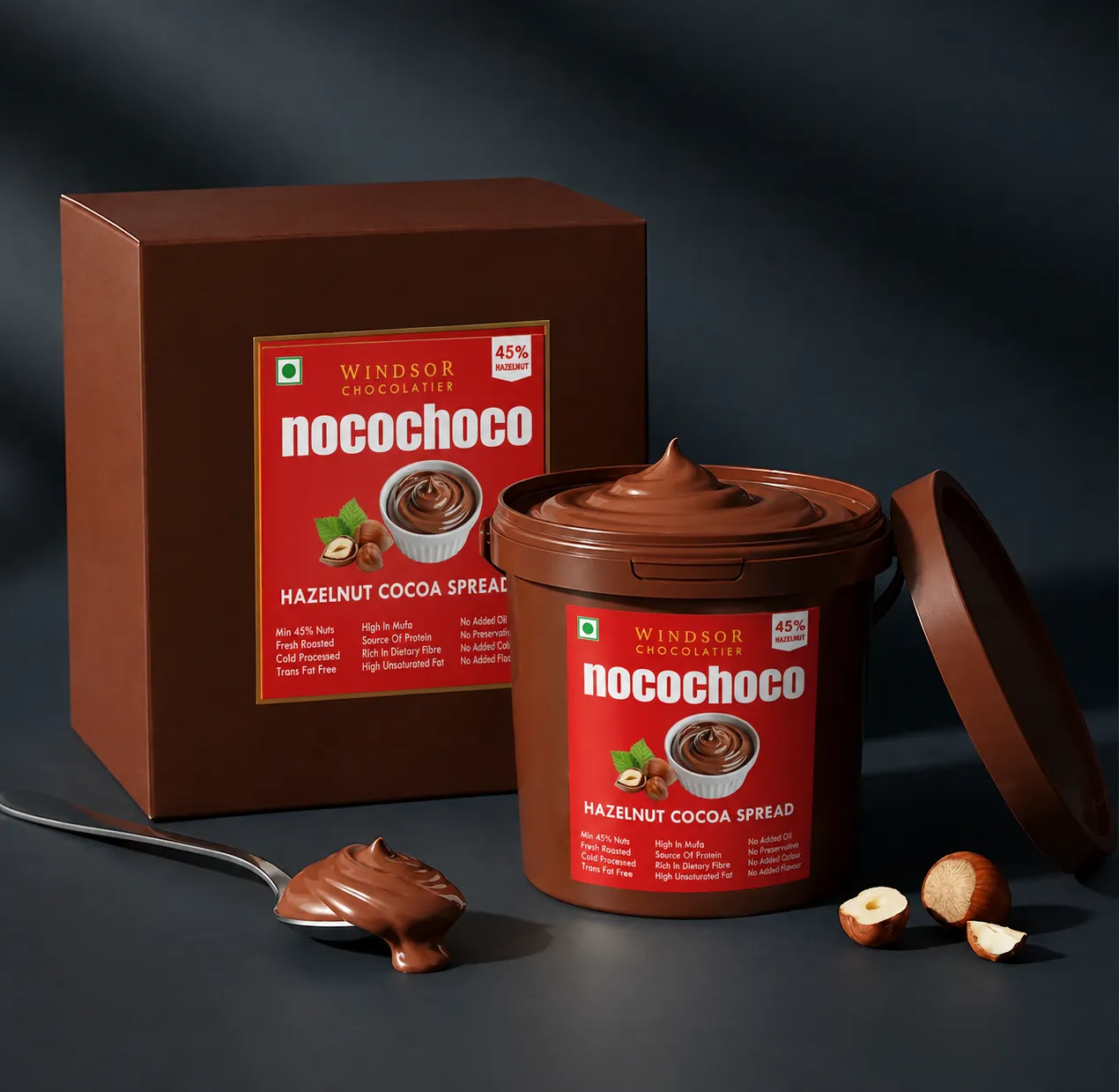 hazelnut cocoa spread 45%