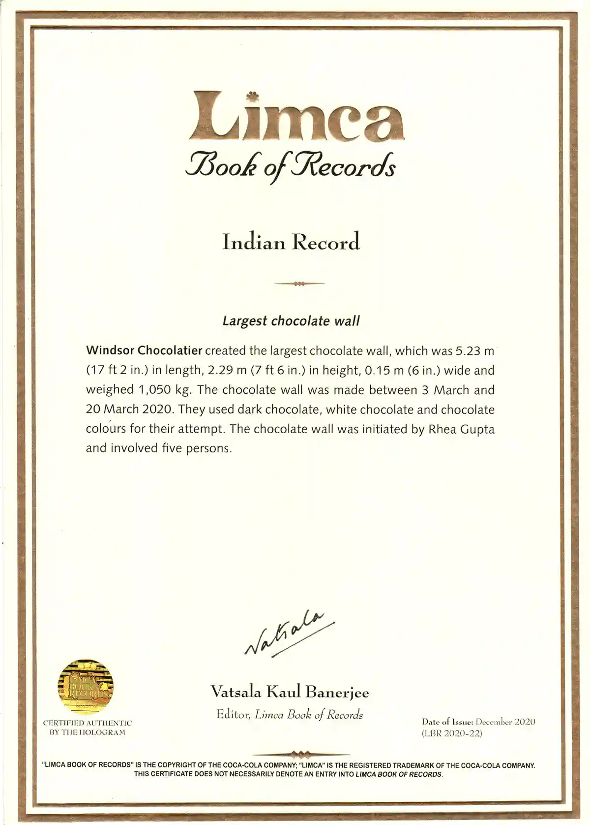 Limca Record 2020